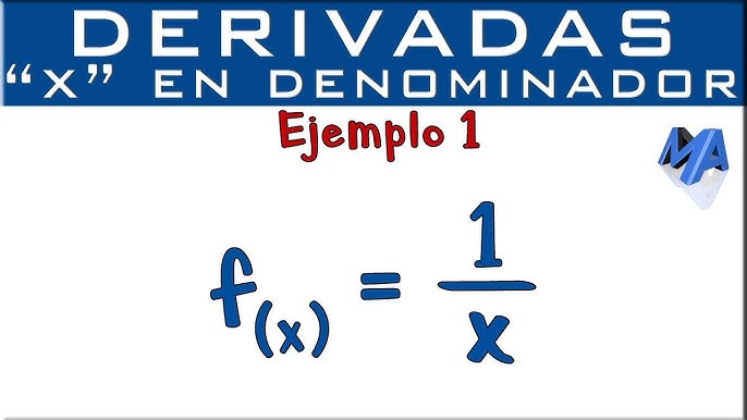 ¿Cuál es la derivada de una fracción?