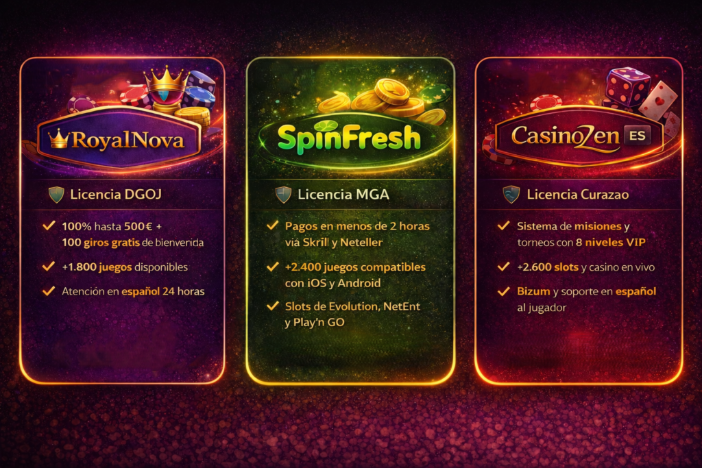 Nuevos casinos online en España