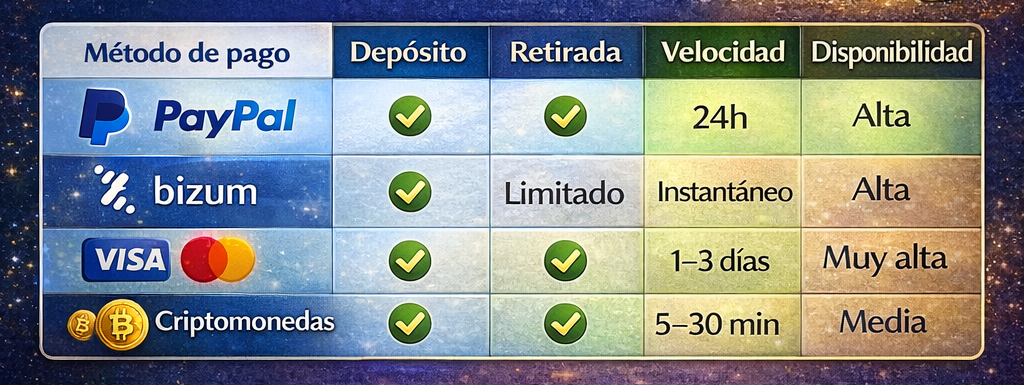 Mejor casino online PayPal en España