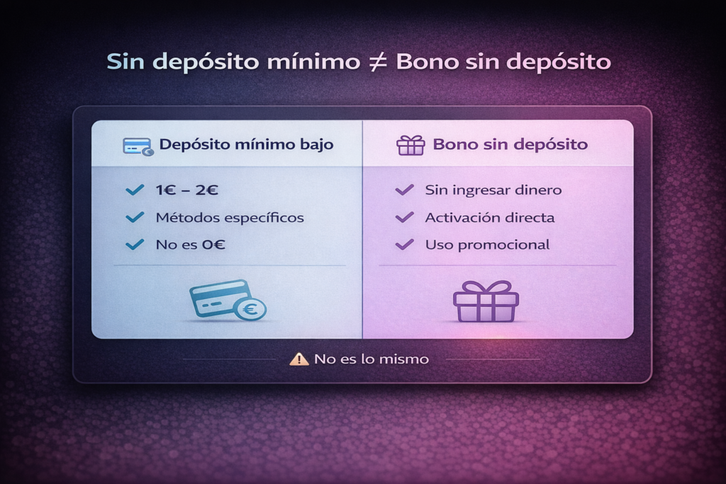 Casino sin depósito mínimo