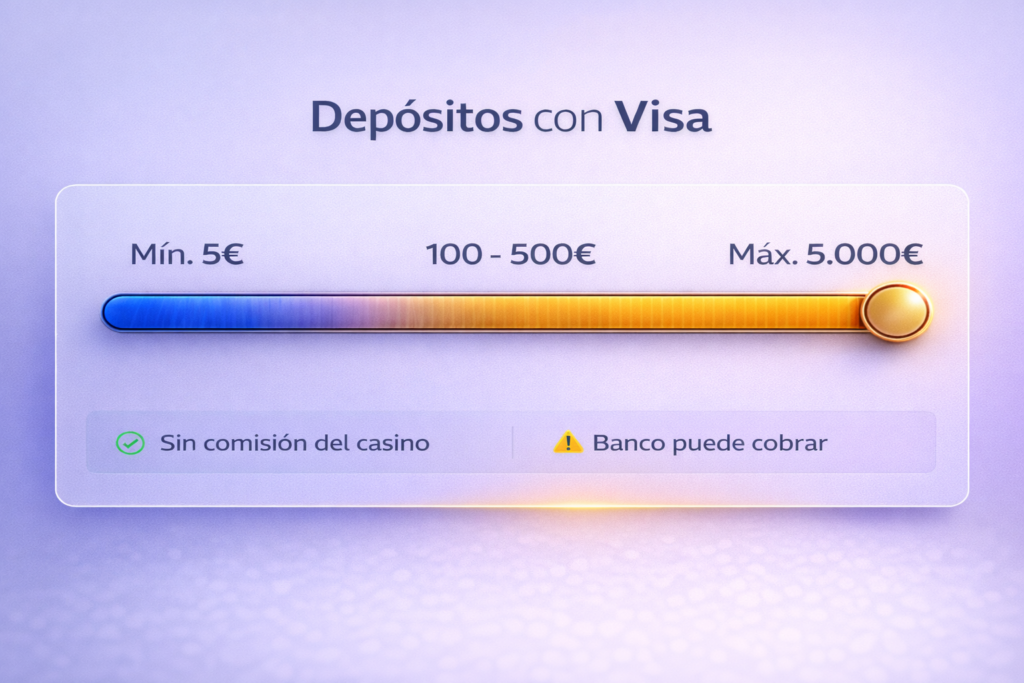 Casinos online que aceptan Visa en España