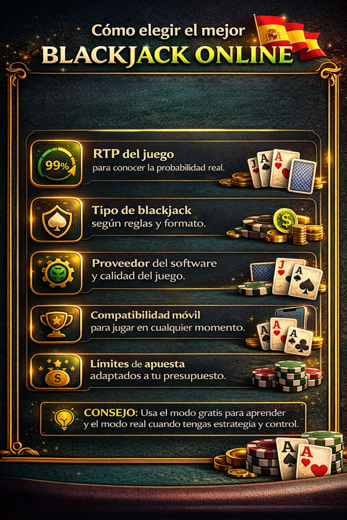 Blackjack online en España