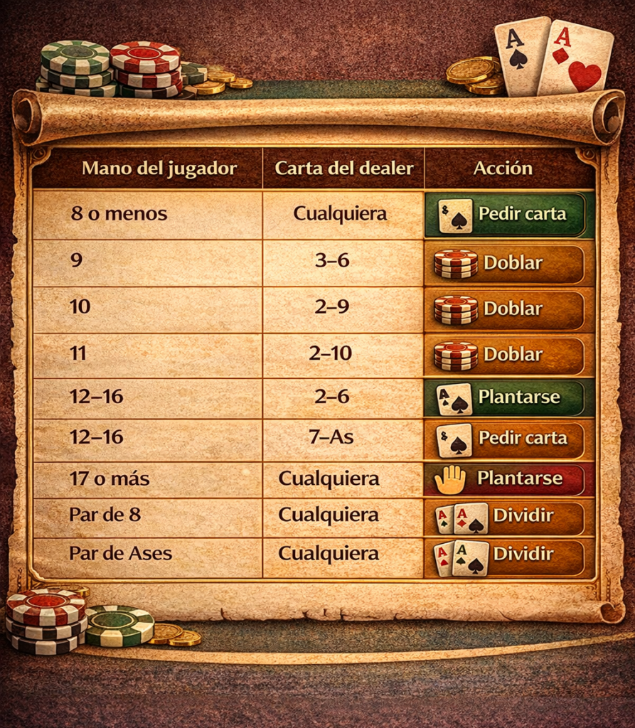 Estrategia blackjack